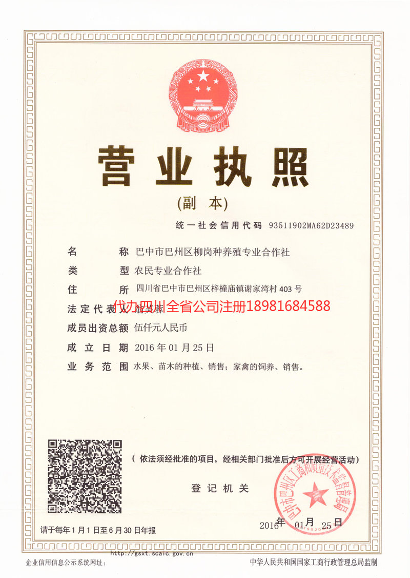 资阳资阳柳岗种养殖专业合作社